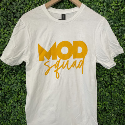 MOD Squad Shirt White & Yellow - MOD Sportswear